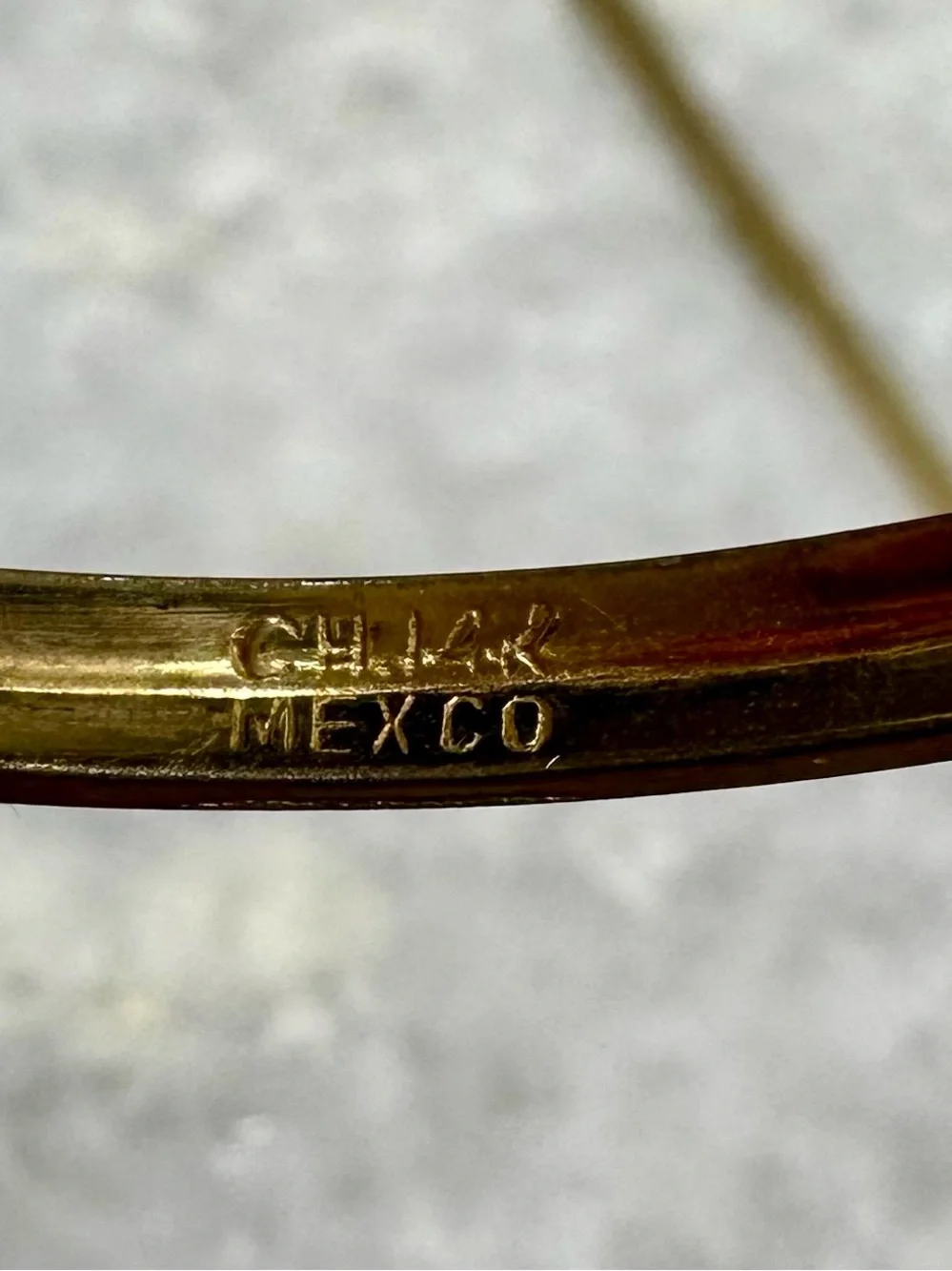 Solid 14k gold children’s bangle